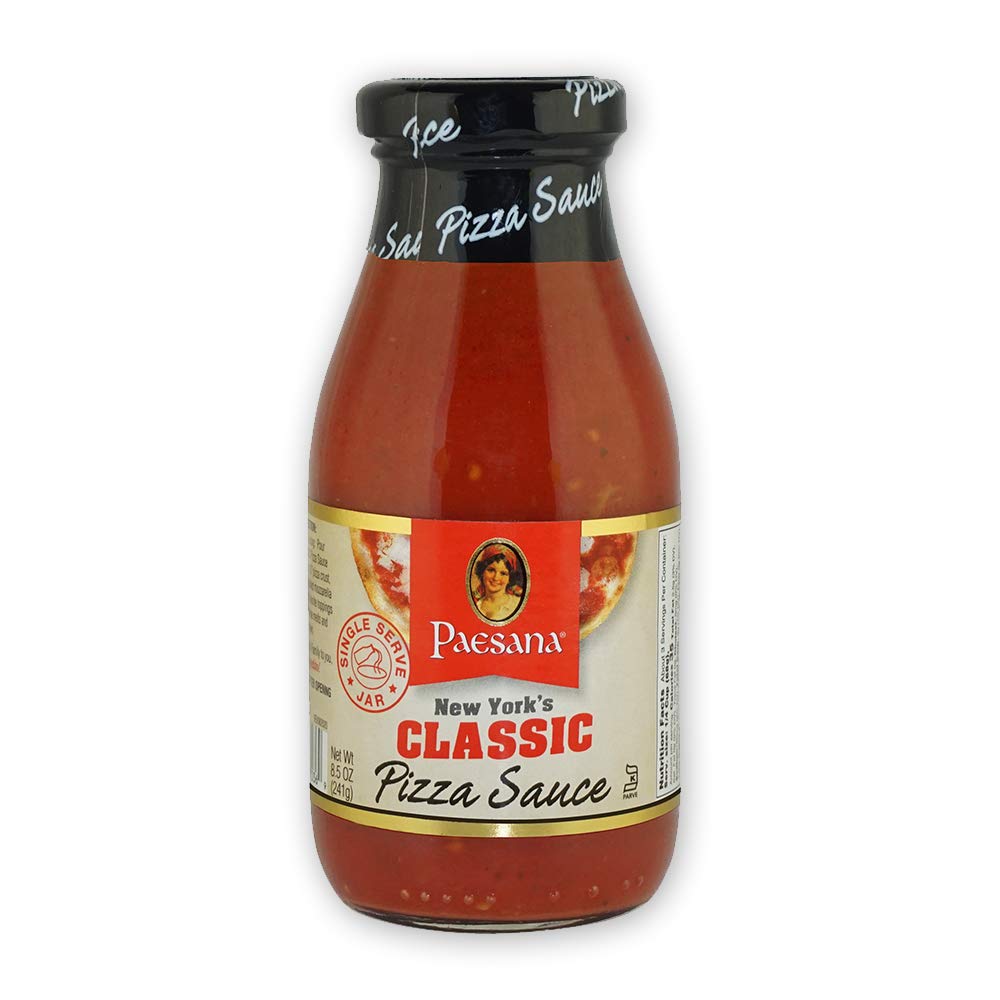 Paesana New York’s Classic Pizza Sauce, Gluten Free, Kosher Certified, 8.5 OZ - Made in The USA (6 Pack)