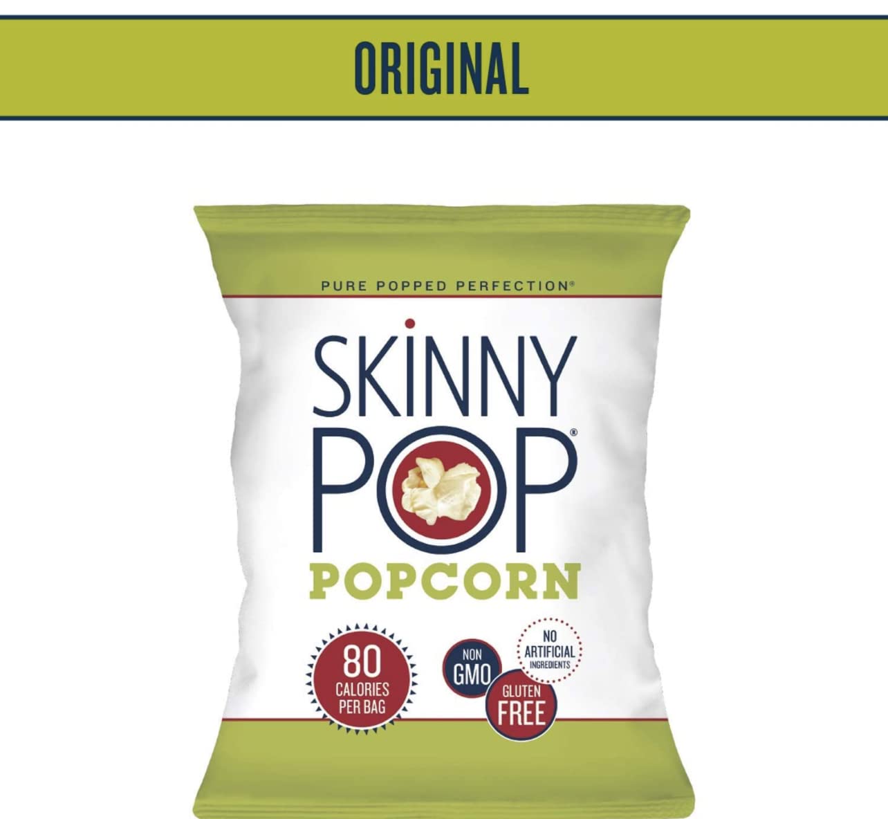 Skinny Pop Variety 12-Pack, Sweet & Salty Kettle, White Cheddar, Original, 12-0.5/0.8 oz Individual Bags