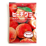 Kasugai Peach Gummy Candy 3.77 oz each (3 Items Per Order)