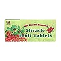 Sen Yuh Miracle Fruit Tablets, Miracle Berry Change Taste Buds Sour into Sweet, All Natural Sugar Alternative, 10 Count