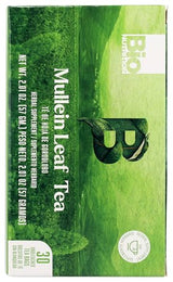 Bio Nutrition Mullein Leaf Tea, Caffeine Free, 30 Tea Bags, 2.01 oz (57 g)