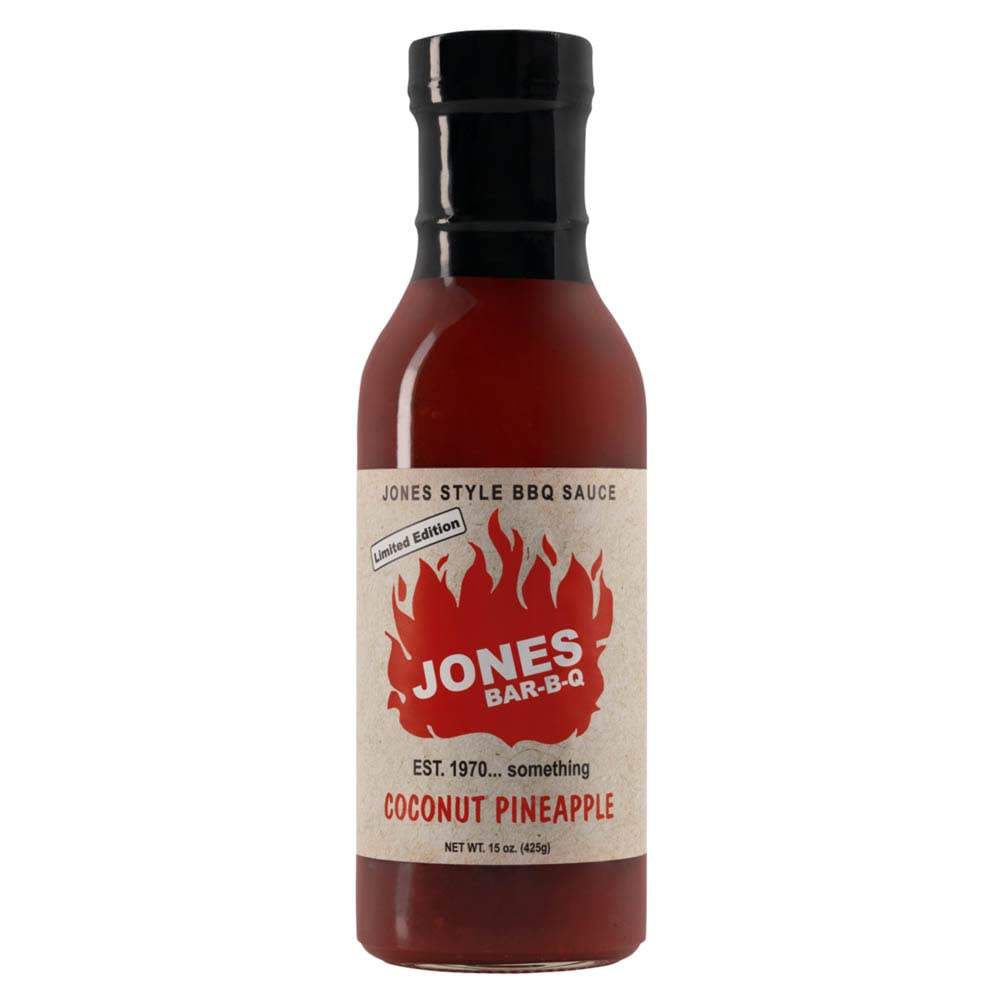 JONES BAR-B-Q Coconut Pineapple BBQ Sauce - Limited Edition