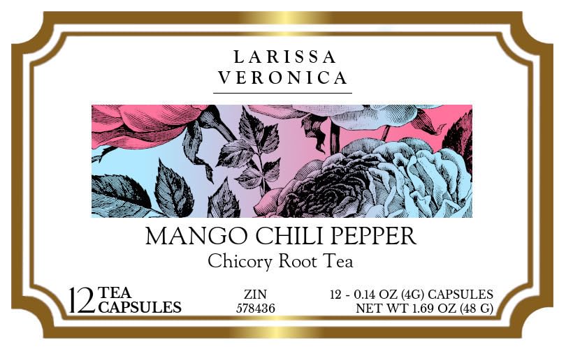 Mango Chili Pepper Chicory Root Tea (Single Serve K-Cup Pods) (12 pods, ZIN: 578436) - 3 Pack
