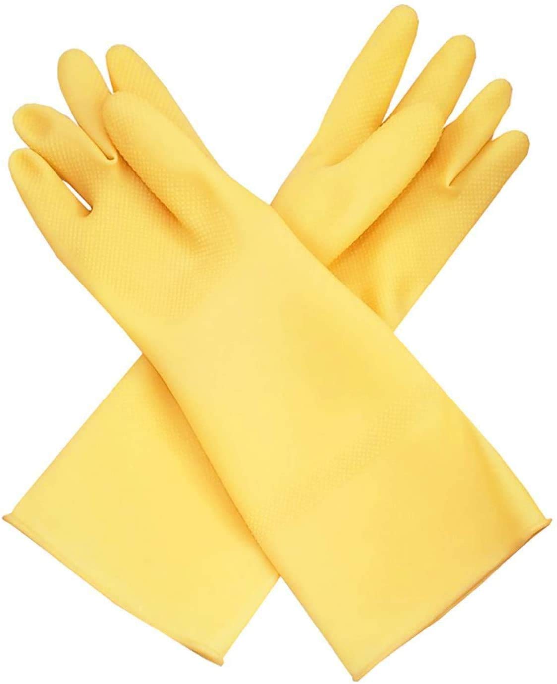 SUNRISE Carnation Latex Glove for Dish Washing/Cleaning/Multi Purposes #400 (1)