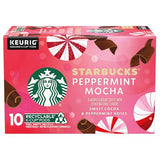 Starbucks Flavored K-Cup Coffee Pods - Peppermint Mocha for Keurig Brewers - 1 box (10 pods)