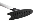 Broombi Sani-Flex Toilet Brush Squeegee and drip-Less Holder Set with a Patented Silicone Bristle-Free Head - no Mess, no clinging gunk or Poo, Super
