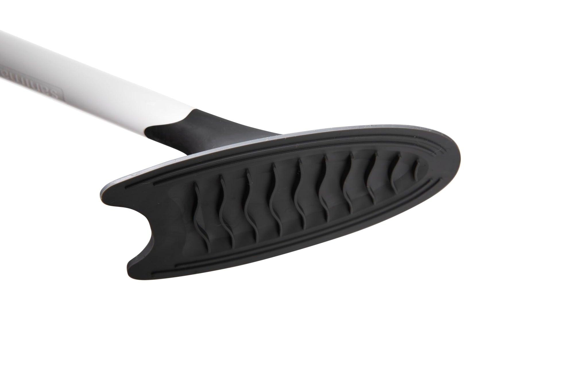 Broombi Sani-Flex Toilet Brush Squeegee and drip-Less Holder Set with a Patented Silicone Bristle-Free Head - no Mess, no clinging gunk or Poo, Super