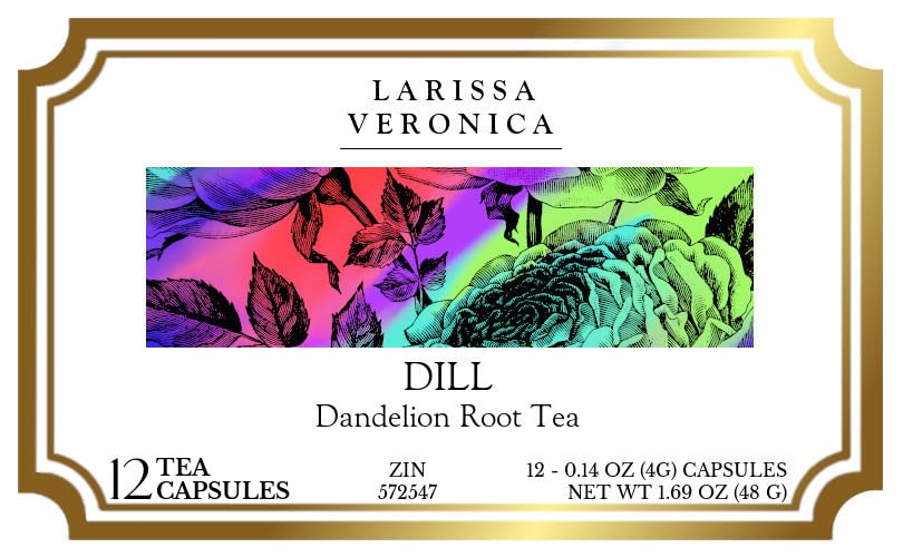 Dill Dandelion Root Tea (Single Serve K-Cup Pods) (12 pods, ZIN: 572547) - 3 Pack