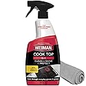 Weiman 22 Fl Oz Cooktop Cleaning Spray & Microfiber Cloth - Cooktop & Oven Cleaner for Streak & Residue Free - Non-Abrasive Degreaser Safe for Glass