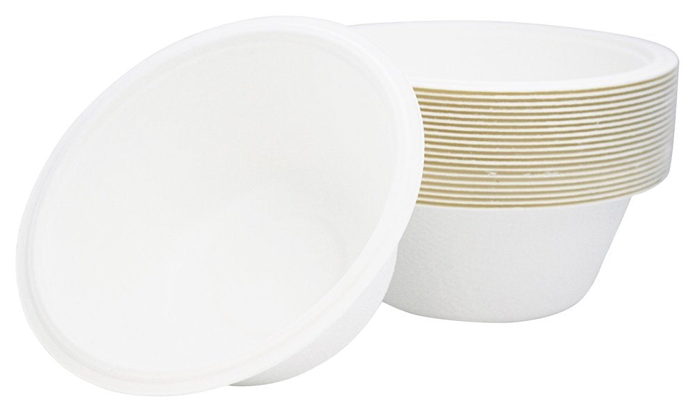 Repurpose 100% Compostable Plant-Based Bagasse Bowls, 16 ounce, 20 Count