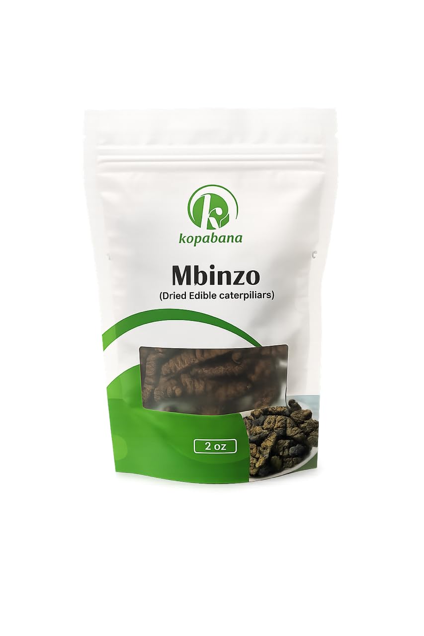 KOPABANA Mbinzo | Dried Edible Caterpillard | Chenille 2 oz