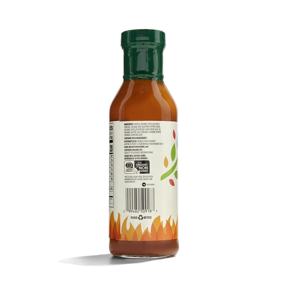 365 by Whole Foods Market Organic Buffalo Wing Sauce Medium, 12.5 Ounce