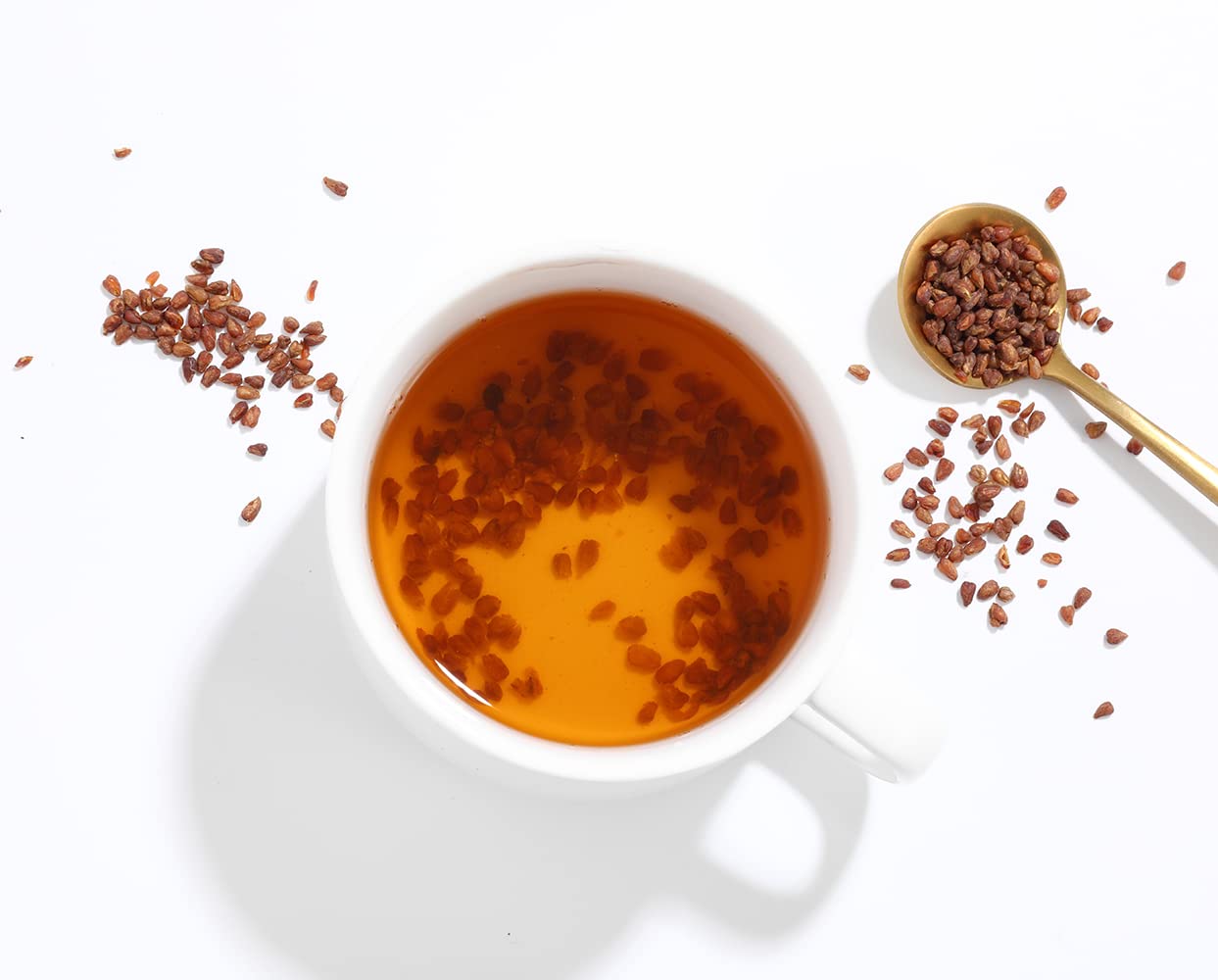 Premium Himalayan Tartary Buckwheat Tea,16Oz/453g,Black Roasted Buckwheat ,100%Natural & Caffeine Free,Aromatic.
