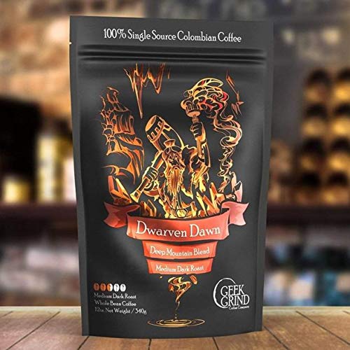 Geek Grind Dwarven Dawn Roast Whole Bean Coffee - 12oz Bag