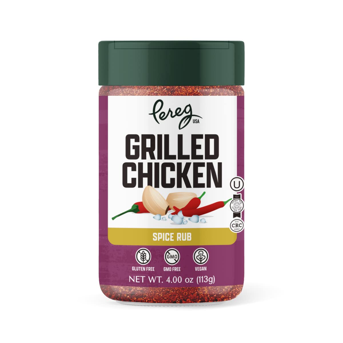 Pereg Grilled Chicken Seasoning Spice Rub (4 Oz) - Perfect for Beef, Poultry & Meat Dishes - Seasoning Spice Perfect For Dry Rub Seasoning - 100%