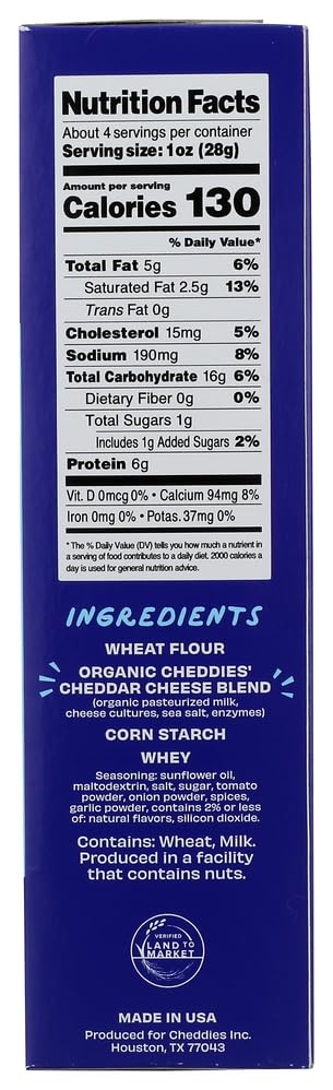 Cheddies Pizza Cheesy Cracker, 4.2 OZ