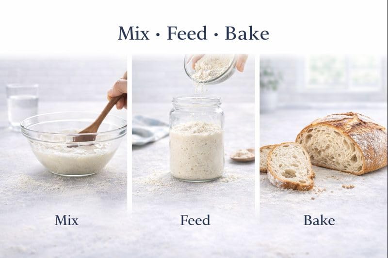 Wylde Mother Dehydrated Sourdough Starter - Dry, Shelf-Stable Culture for Bread Baking, Pizza Dough, Pancakes & Crackers (10g Pouch)