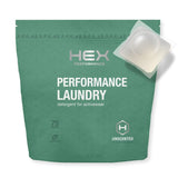 HEX Performance Laundry Detergent Packs, Unscented, 75 Count - Activewear Detergent Pods for Odor & Sweat Removal, Fragrance-Free Sport Wash, HE
