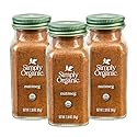 Simply Organic Pure Ground Nutmeg, 2.3 Ounce Jar, Aromatic, Subtly Spicy-Sweet Flavor, Kosher, No GMO, No ETO (Pack of 3)