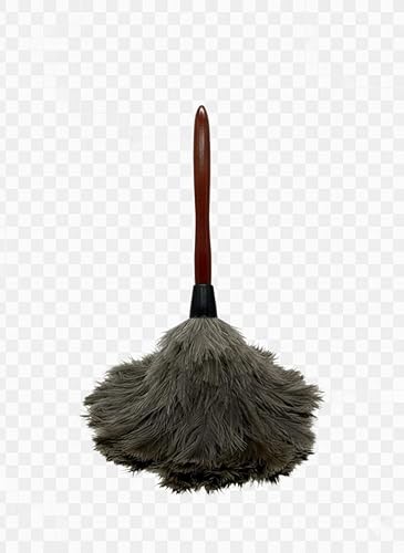 AAYU Feather Duster (36cm) 14.5 inch for Home Cleaning | Soft-Feather Moping and car dusting| Eco-Friendly Genuine Ostrich Dusters with Wooden Handle