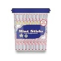 Atkinson's Jumbo Mint Twists - Peppermint Red & White Candy - Gluten Free, Kosher, Vegan - 0.7 oz. Candy Sticks - 52 Piece Jar