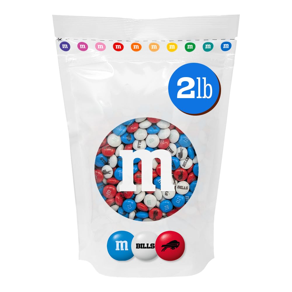 M&M'S NFL Buffalo Bills Milk Chocolate, 2 lb Bulk Bag