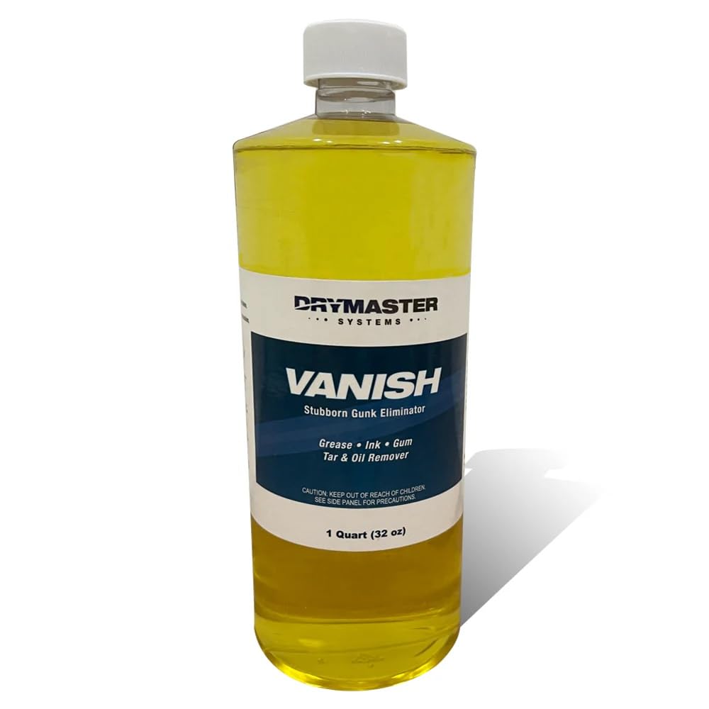 Drymaster Systems Vanish Grease, Ink, Tar & Oil Stain Remover, 1 Quart