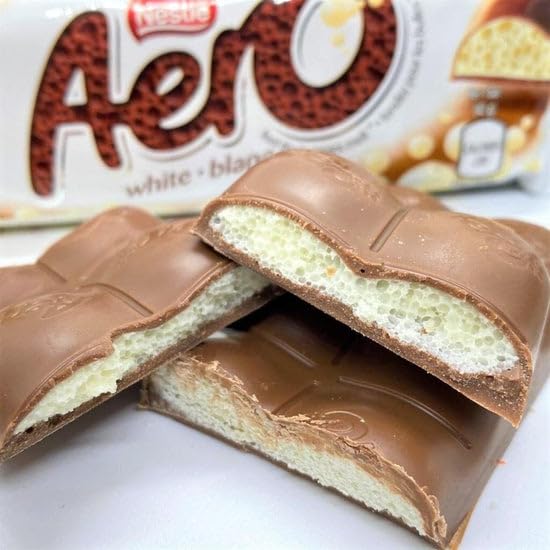 AERO White Chocolate Bars, 42g/1.5 oz., 24 Count, {Imported from Canada}