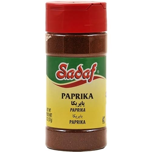 Sadaf Paprika Powder - Ground Paprika for Cooking & Food Seasoning - Paprika Spice - Kosher & Vegetarian - 2 Oz Pet Bottle with Shaker Top