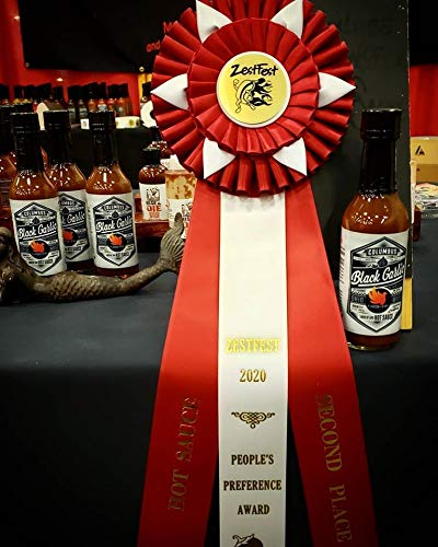 Flavor and Fire Foods, Black Garlic, Columbus Hot Sauce, Pepper Infused, Award Winning, North Market Hot Sauce, Amazing Flavor, Great on Meat