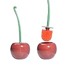 TSBSHum 2-Pack Cherry Toilet Brush and Holder | Cute Toilet Brush Set with Flexible Bristles for Easy Reach | Blending Eclectic Home Decor with Cherry