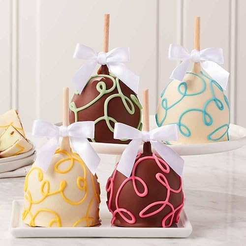Mrs Prindables Springtime Swirls Caramel Apple 4-Pack