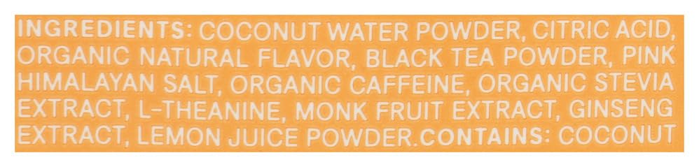 Cure Hydration Peach Tea Energy Drink Mix Sgl, 0.27 OZ