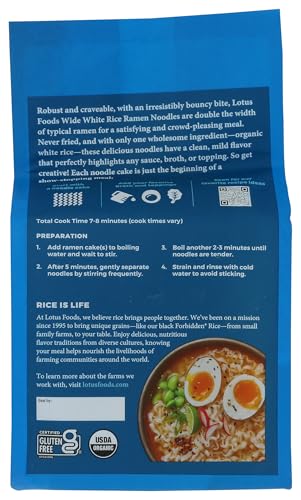LOTUS FOODS Organic White Rice Ramen 4pk, 10 OZ