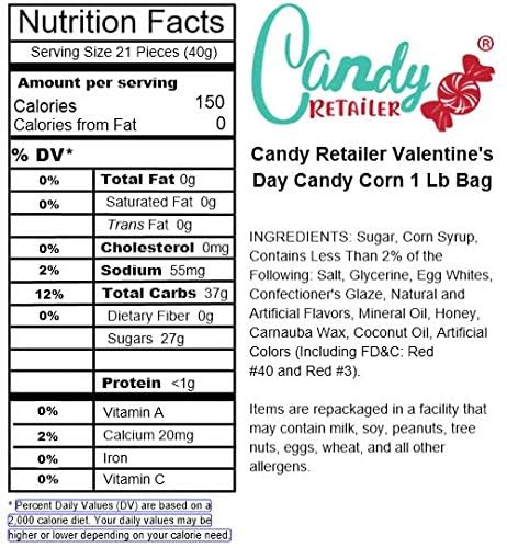Candy Retailer Valentine's Day Candy Corn 1 Lb