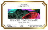 Hibiscus Pomegranate Yerba Mate Tea (Single Serve K-Cup Pods) (12 pods, ZIN: 577782) - 2 Pack