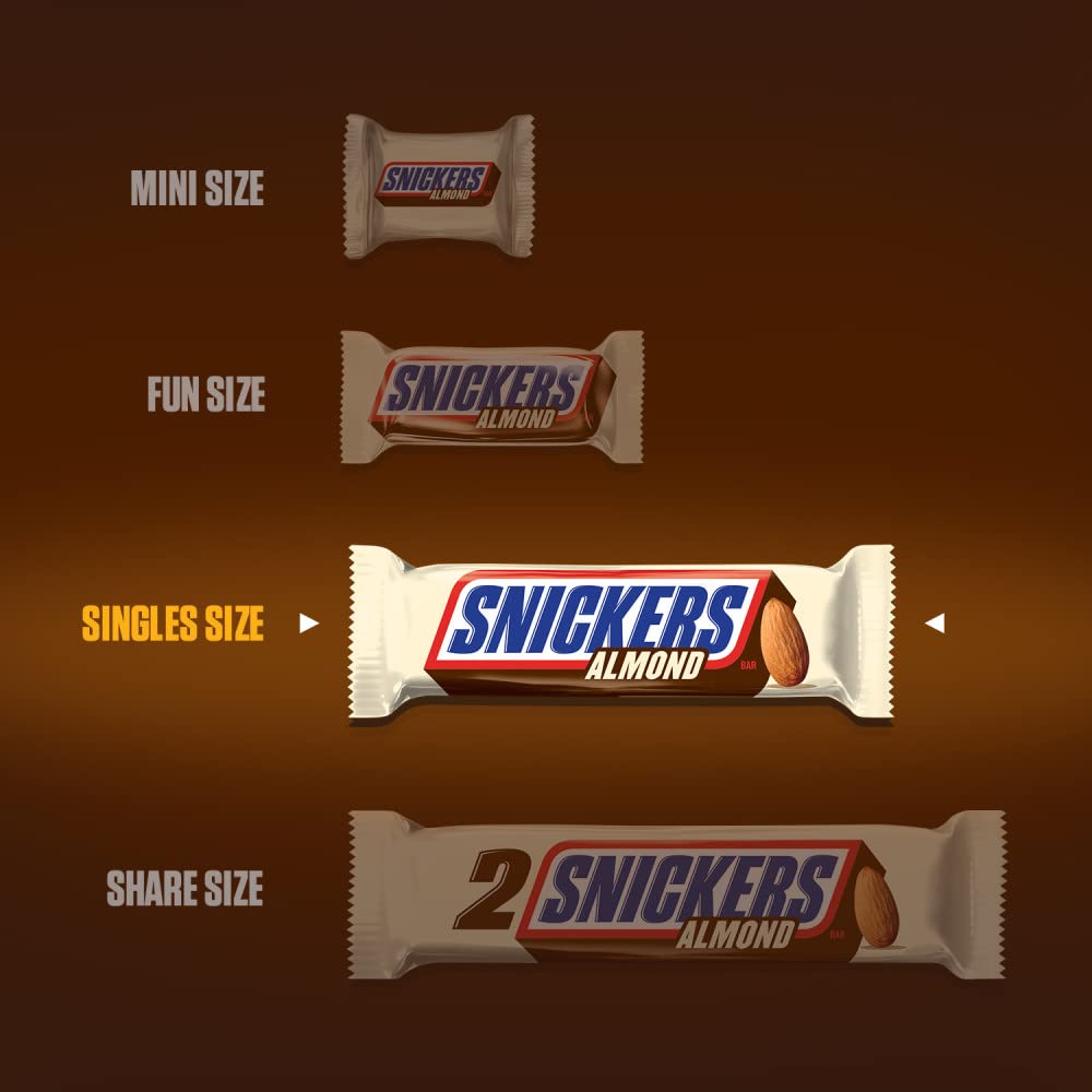 Snickers Almond Chocolate Bar (401050) 1.76 oz (Pack of 24)