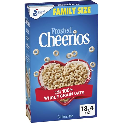 Frosted Cheerios, Heart Healthy Cereal, Family Size, 18.4 oz