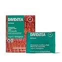 DAVIDsTEA Organic Cinnamon Rooibos Chai Tea Bags Caffeine-Free Herbal Tea with Rooibos, Apple & Cinnamon - 12 Count - Sweet, Spiced & Cozy Chai
