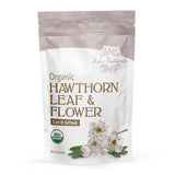 Halo Naturals Organic Hawthorn Leaf & Flower Cut & Sifted, 4 Ounces (Crataegus monogyna) Espino Blanco USDA Certified | Resealable Pouch| Packaged in
