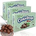 Cookie Dough Bites Mint Chocolate Chip Flavored Candy | 3.1 oz (Pack of 3) | The Original Edible Cookie Dough | Movie Theater Candy