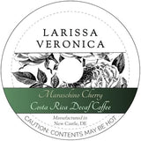 Maraschino Cherry Costa Rica Decaf Coffee (Single Serve K-Cup Pods) (Gourmet, Naturally Flavored, Whole Coffee Beans) (12 pods, ZIN: 573568)