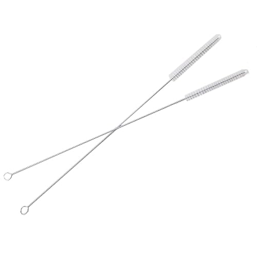 HUJI Stainless Steel Straws Cleaning Brush Perfect for Reusable Tumbler Straws (2 Brushes)
