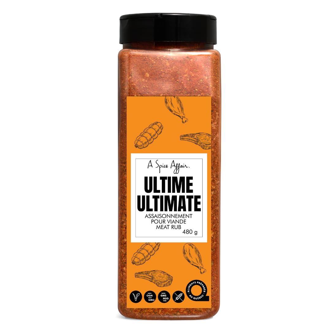 A Spice Affair Ultimate Meat Rub | Bold, Smoky All-Purpose BBQ Seasoning | Perfect for Beef, Chicken, Pork & Grilling | All-Natural, Non-GMO, Low