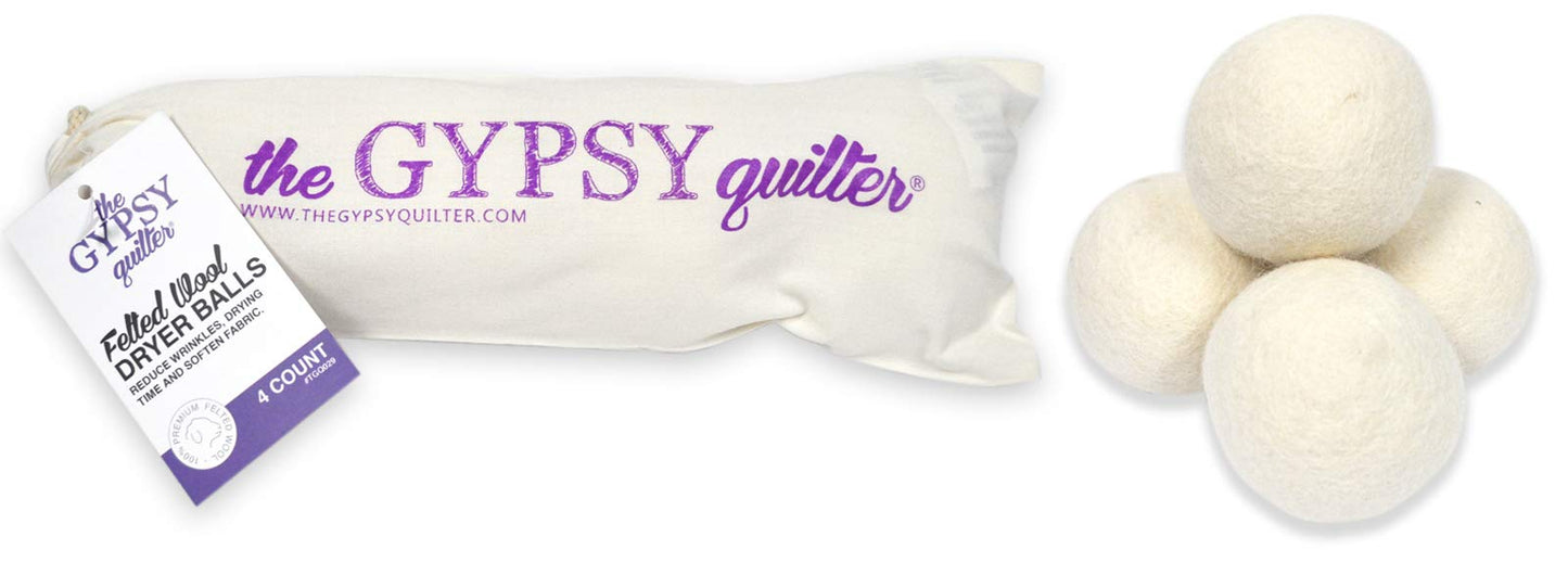 Gypsy Quilter 4pk Wool Dryer Balls,TGQ029