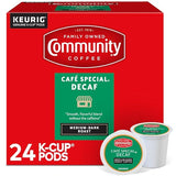 Community Coffee Cafe Special Decaf 24 Count Coffee Pods, Medium Dark Roast, Compatible with Keurig 2.0 K-Cup Brewers, 24 Count (Pack of 1)