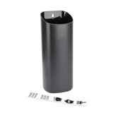 JS Jackson Supplies Small Black Lint Bin with Magnetic Back, Slim Profile Space Saving Trash Bin and Organizer for Laundry, Wall Mountable