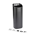 JS Jackson Supplies Small Black Lint Bin with Magnetic Back, Slim Profile Space Saving Trash Bin and Organizer for Laundry, Wall Mountable