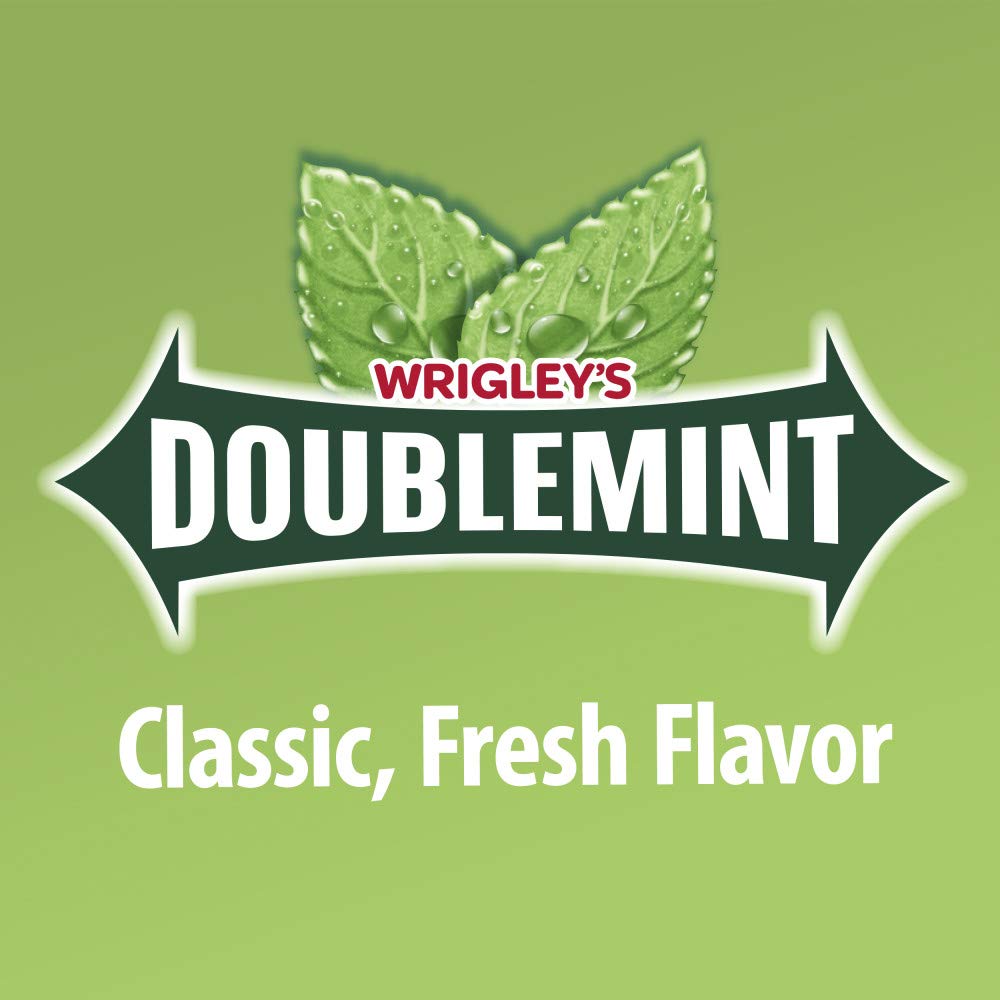 Wrigley's Doublemint Sugarfree Chewing Gum, Single Pack (15 Pieces)