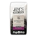 Jim’s Organic Coffee - Espresso Jimbo: Whole Bean Medium/Dark Roast 11oz Bag- Certified Organic, Regeneratively Grown, Ethically Sourced, Shade Grown
